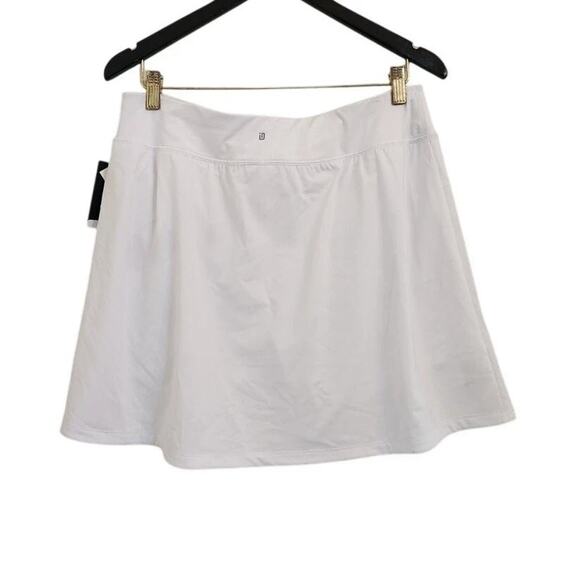 Ideology Womens Side Slit Skort Tennis Activewear White XS Workout Gym Pull-on - Picture 4 of 5